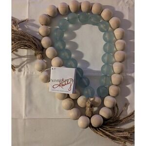 Primitives By Kathy Wood and Sea Glass Garland 58‎ Inches Long